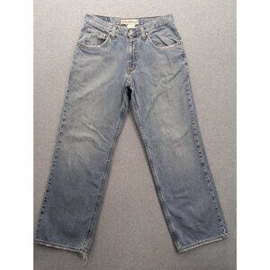 Vintage Bullhead Loose Jeans Mens 31x32 Blue Light Wash Relaxed Straight Denim